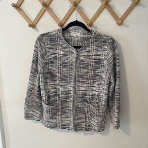 Max Studio Monochrome Tweed Blazer Size S